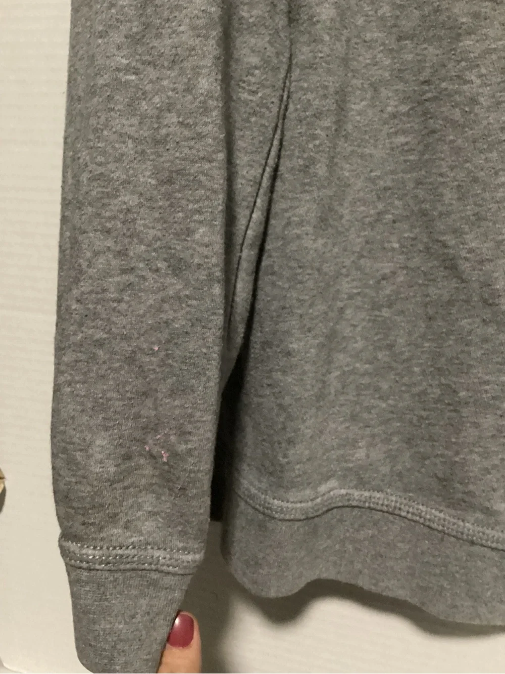Nike Gray Crewneck Hoodie with White Swoosh